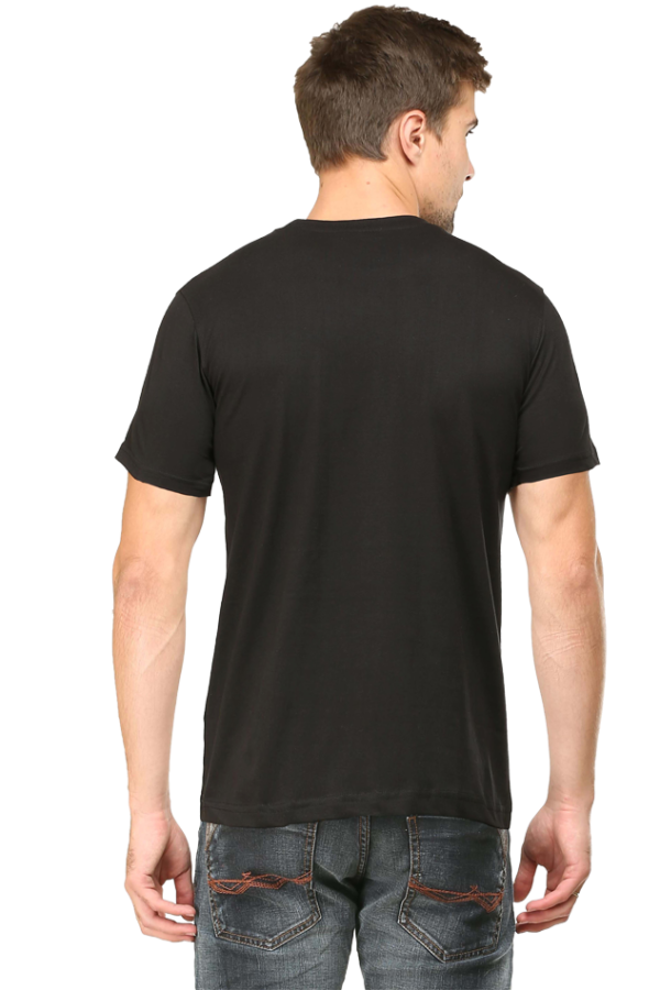 Male V neck half sleeve Black M - Image 2