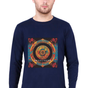 Male Round Neck Full Sleeve Navy Blue S